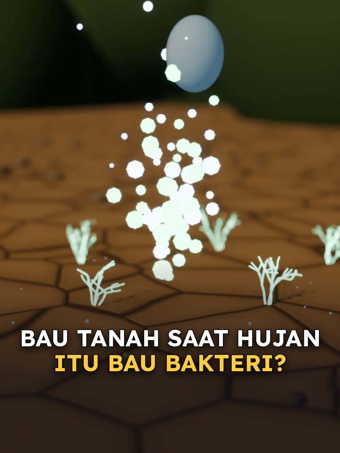 Adegan 3D dari video: Bau tanah pas hujan itu bau bakteri?