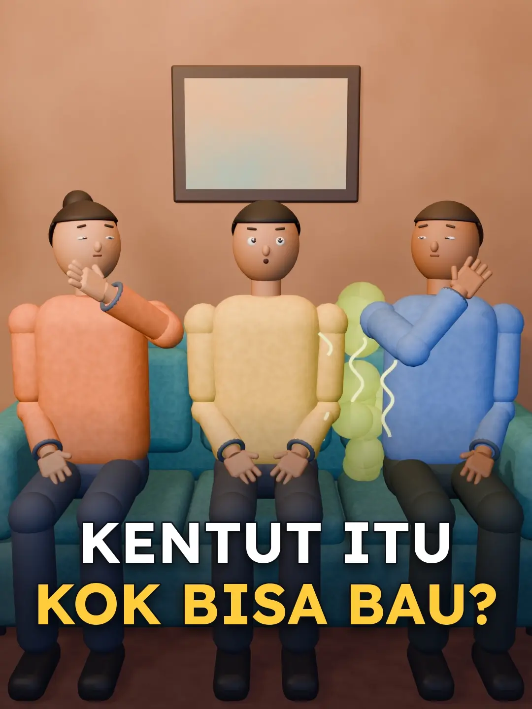 Adegan 3D dari video: Kentut itu kok bisa bau?